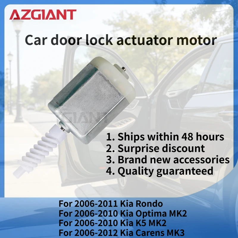 

AZGIANT Car door lock motor for Kia Rondo/Optima MK2/K5 MK2/Carens MK3/Naza Citra MK3 new high quality metal carbon brush OEM