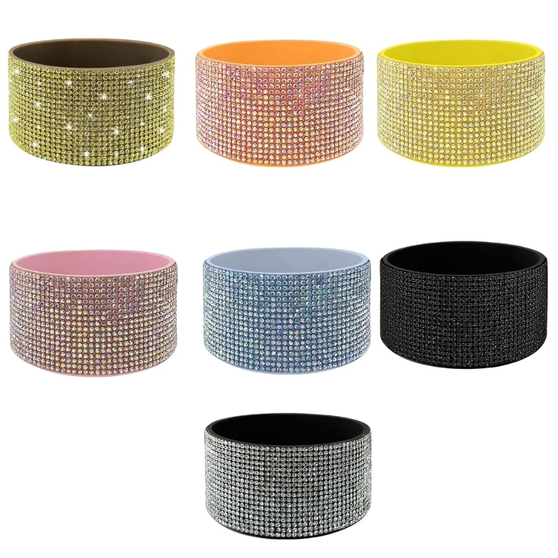 

Diamond Glitter Silicone Boot for Cup Water Bottle Bottom Sleeve Cover Shock Protectors Cup Bottom AntiSlip Sleeve X3UC