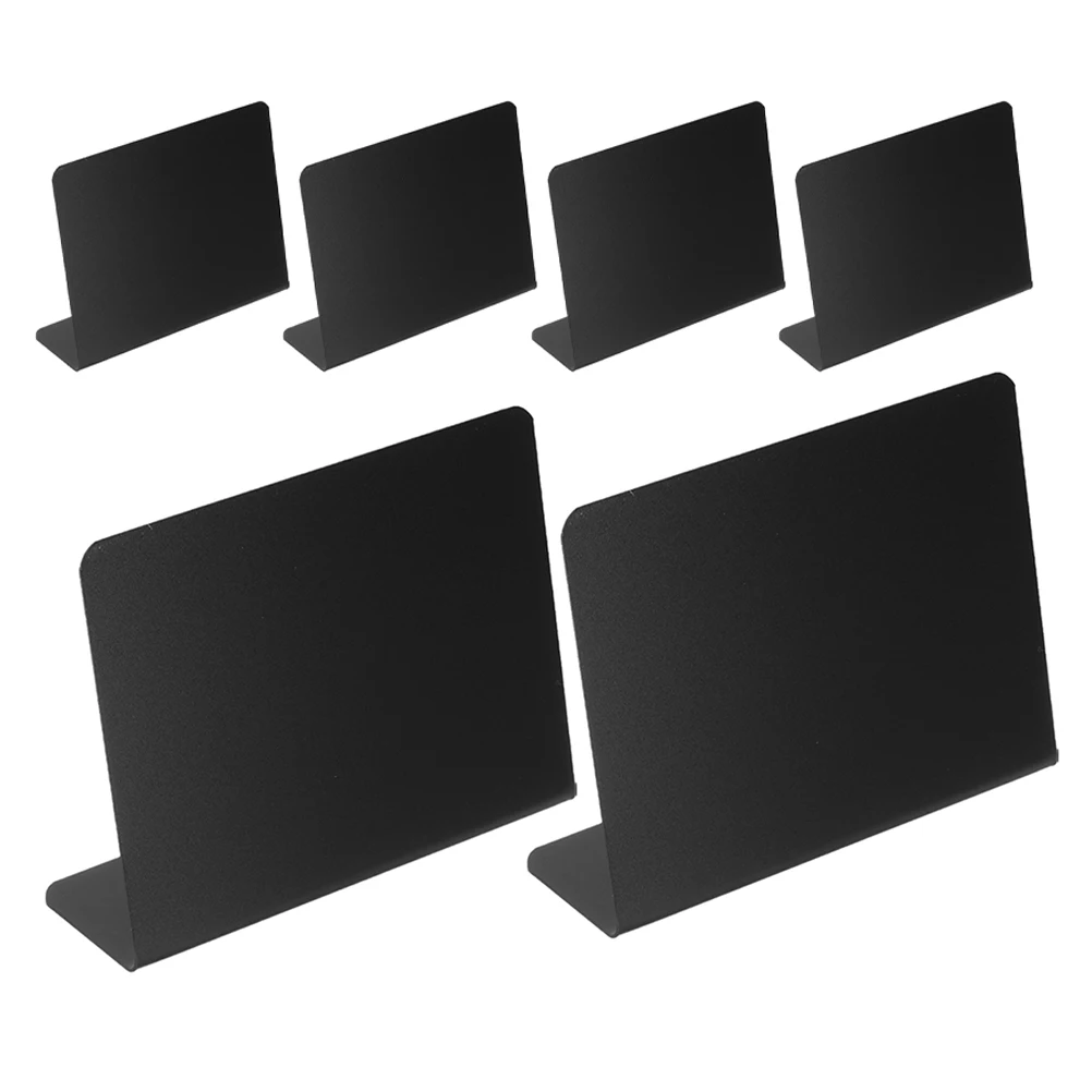 

6pcs Mini Blackboard for Dining Table Small Chalkboard Signs Easel Food Cards Buffet Placecards Washable Reusable