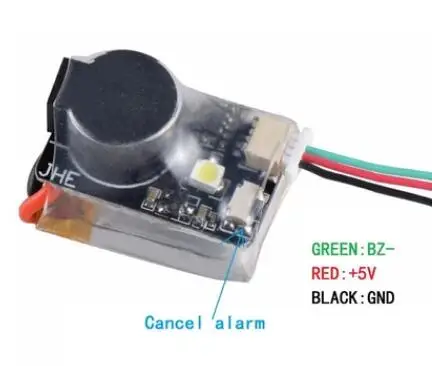 Finder JHE42B JHE42B_S JHE20B 5V Super Loud Buzzer Tracker 110dB with LED Buzzer Alarm For FPV Racing Drone Flight Controller