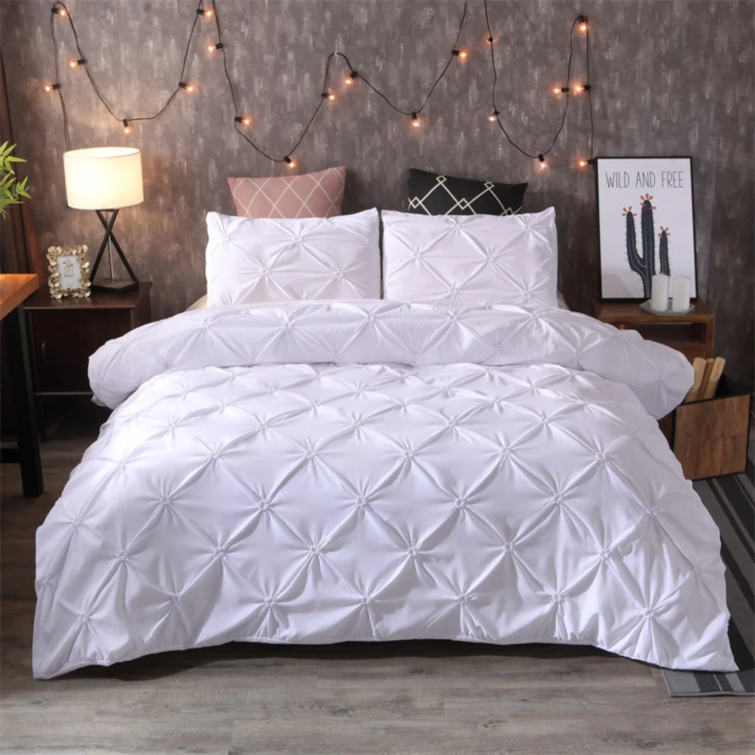 Queen Comforter Set 3Pieces, Gray Bed in a Bag Comforter Set  Bedroom, Beddding Sets with Comforter, Duvet cover& Pillowcases