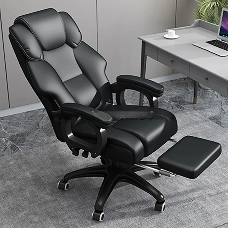 

Office Reclining Executive Boss Leather PC Chair Adjustable Meeting Room Desk Chair Soft Ergonomic Gaming Computer Swivel Chairs