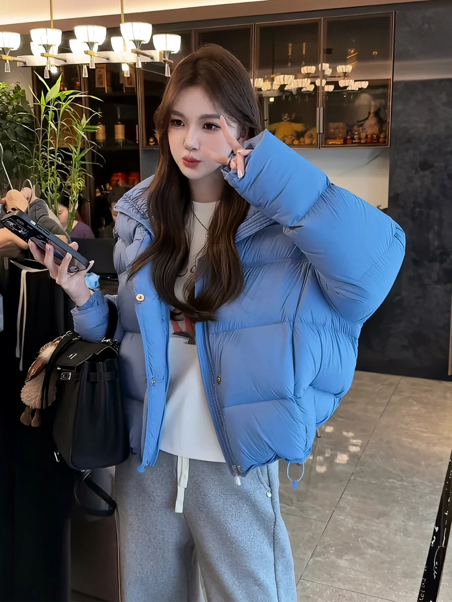 Koreańska kurtka puchowa Sle ort Puff dla kobiet, nowość na zimę 2025, mały rozmiar, luksusowa, ciepła odzież wierzchnia, elegancka i kobieca.