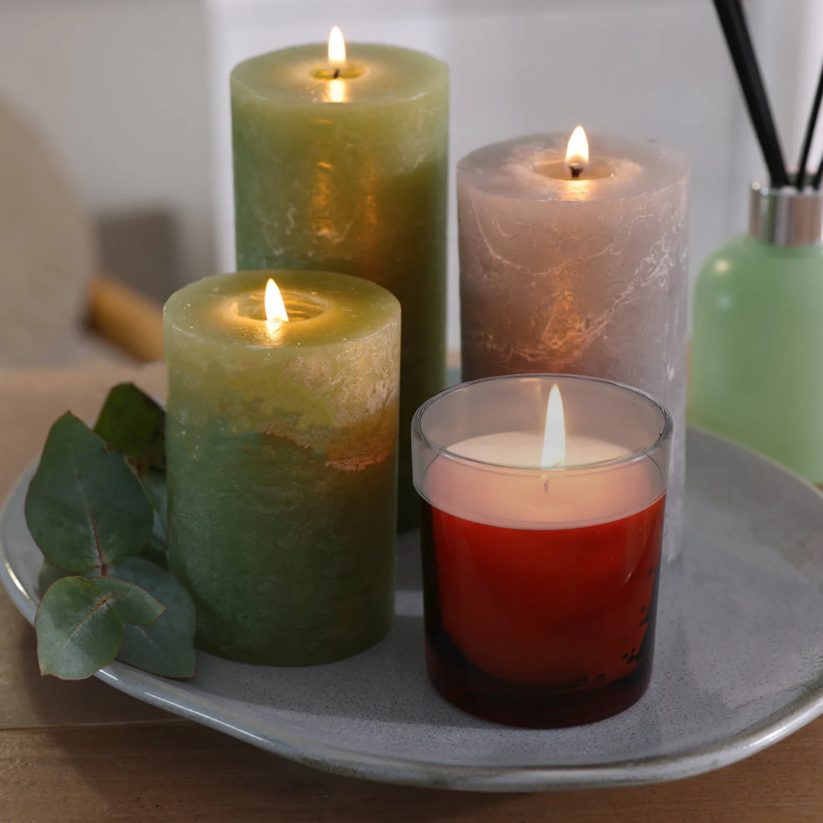 

4Pcs Glass Tube Lid 6.5cm Windproof Hurricane Snuffer Cap Decorative Candlestick Cover Holiday Candlestick Cover