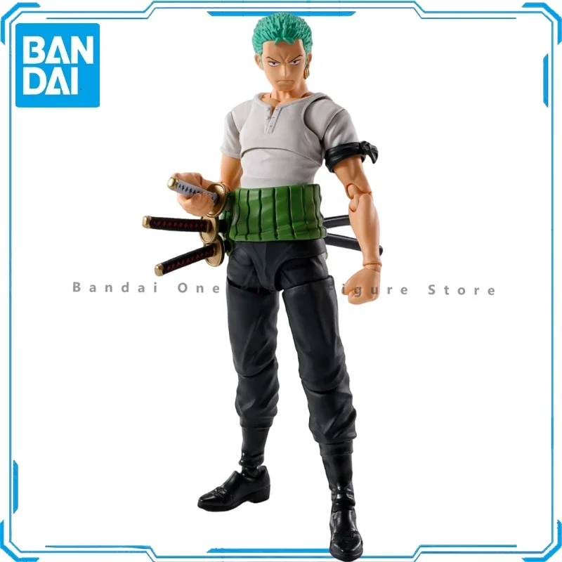 

Pre-Sale Original One Piece Bandai S.H.F Roronoa Zoro Action Figures Animation Toys Gifts Model Genuine Collector Anime Hobby