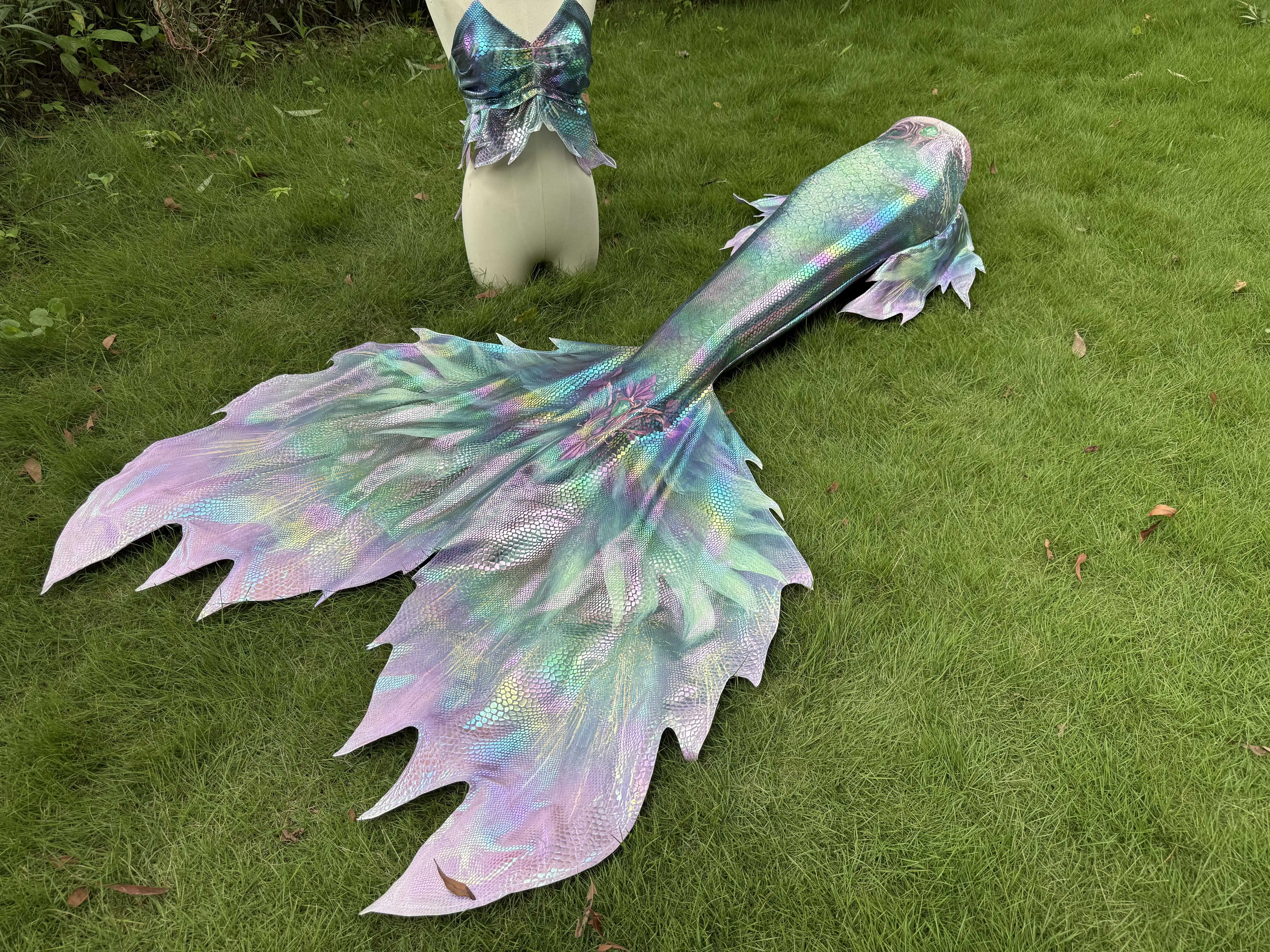 

New Hot Selling Hot Stamping Mermaid Tail Fish Tail Fish Skin Aquarium Shooting Mermaid Performance Suit Swimsuit