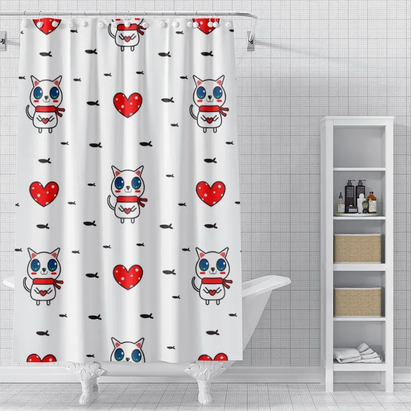 Home decoration shower curtains for bathroom waterproof curtain fabric Modern Nordic style Living Roomcute animal cartoon dogs