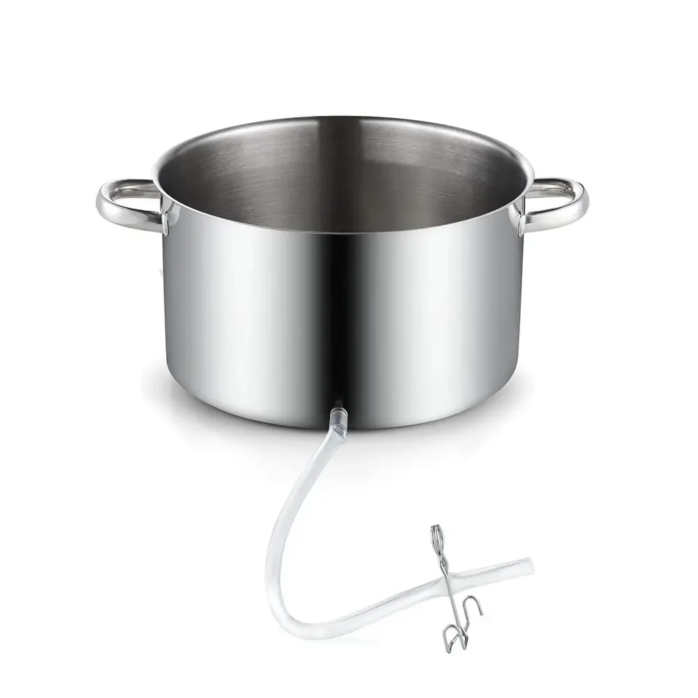 Stainless Steel Canning Juice Steamer Extractor 11 Quart with Cooking Pan Juice Pan Strainer Hose Clamp Vegetables Fruits