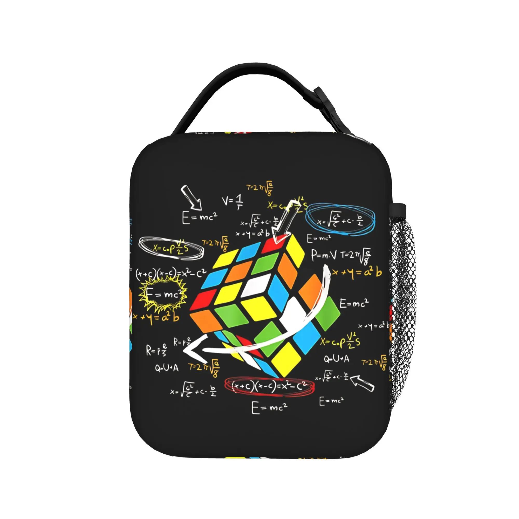 Сумка для обедов Math Player Rubics Cube Math Lovers Mathematics, школьная портативная термосумка с изоляцией, сумки-тоуты для детей, сумка-холодильник