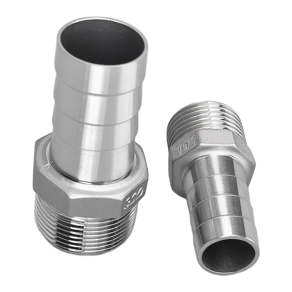 Stainless Steel 3/4 Inch Hex Hose Fitting with Precision Machined Threads for Secure Fit in Multiple Applications
