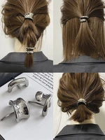 3Pcs Geometric Metal Hair Clips Simple Hairpins for Women Low Ponytail Hair Claws Girls Fashion Hair Accessories Sets