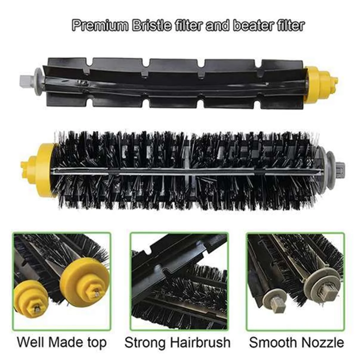 For 600 Series 610 620 625 630 650 660 Vacuum Cleaner Main Side Brushes Filter Replacement Part Kit