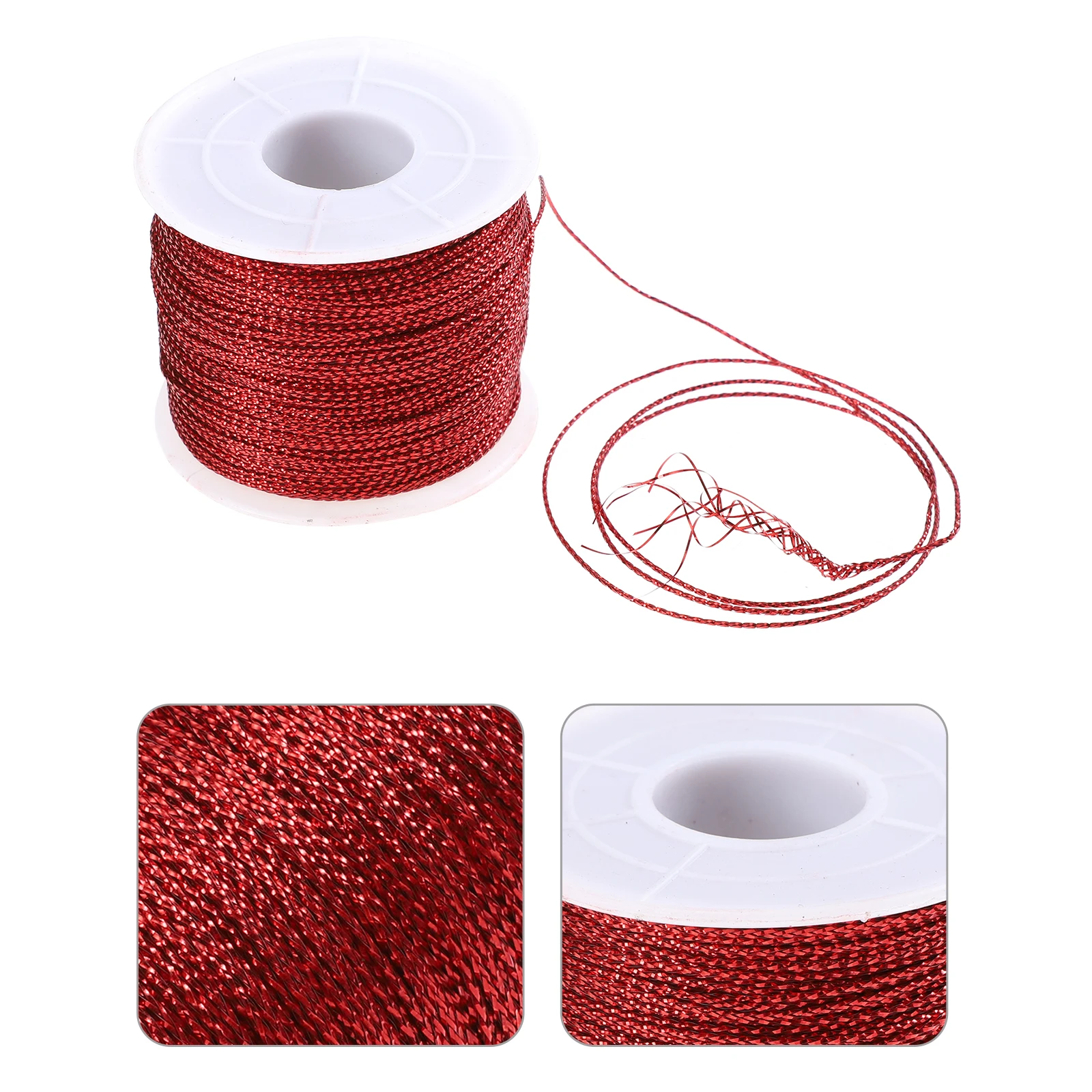 

Gold Wire Binding Ropes for Gift Wrapping No Elastic Food Bag Straps Red Sealing Sturdy Flexible Practical