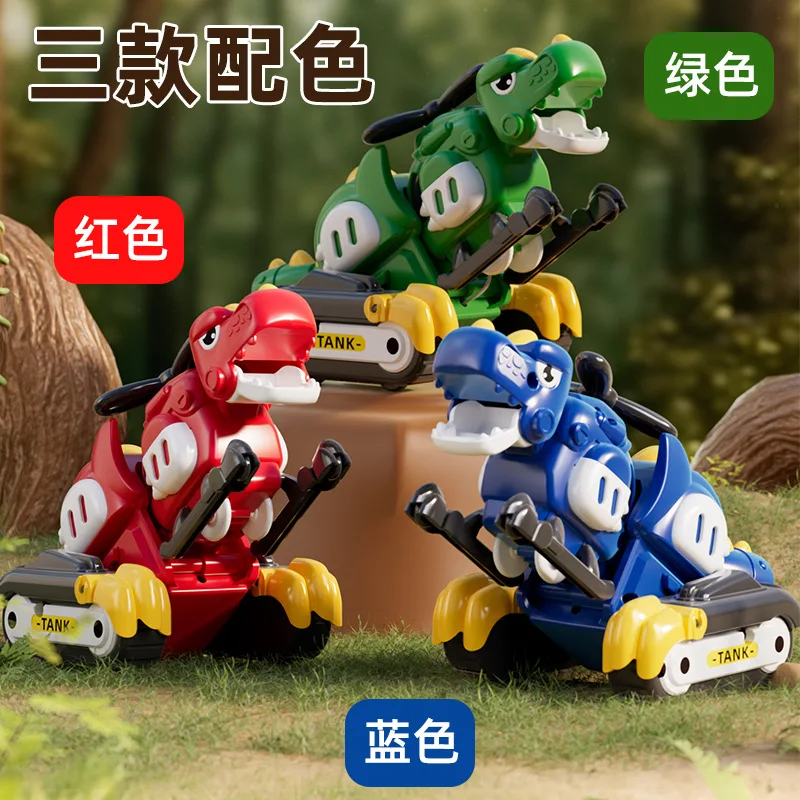 Giocattolo robot di trasformazione per bambini Divertimento trasformazione di collisioni Dinosauro Auto Aspirazione magnetica Ensemble Pull-wire Giocattolo di dinosauro 2 in 1