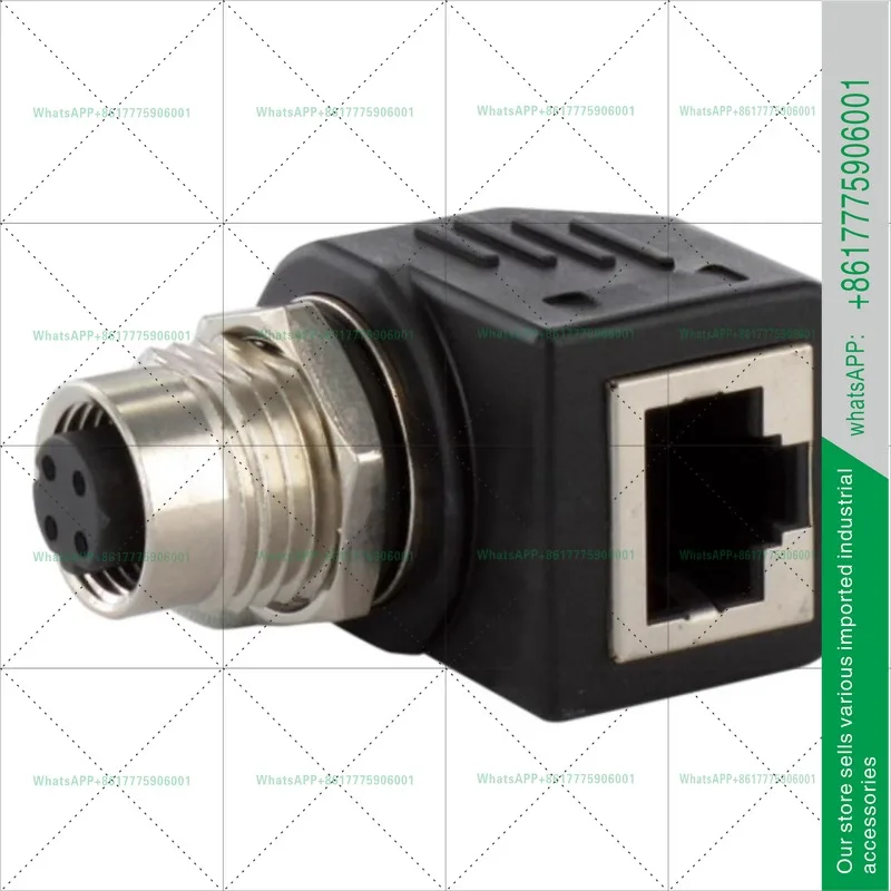 7000-44681-0000000 CAT5 M12 Female Straight/Female 90° RJ45 D Coding 4 Pins