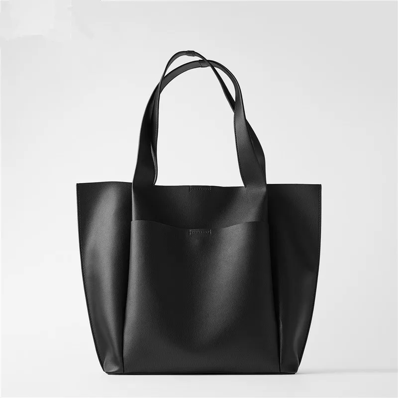 

Z Women's Bag, New Soft Leather Shopping Bag, Minimalist Large Capacity Commuting One Shoulder Handheld Tote Bag, Shopper bag