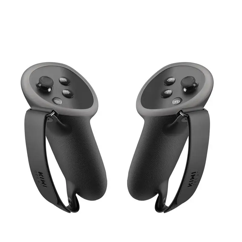 KIWI design Knuckle Controller Grips Compatible with Quest 3 Grips Cover Anti-Throw Handle Sleeve with Adjustable Hand Strap