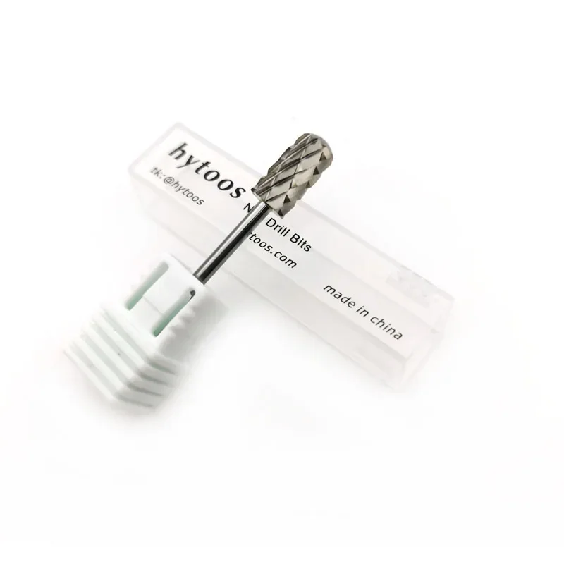 5XC قمة مستديرة كبيرة برميل مسمار لقمة ثقب 3/32 كربيد لدغ إزالة هلام سميك مانيكير التدريبات اكسسوارات المورد #6