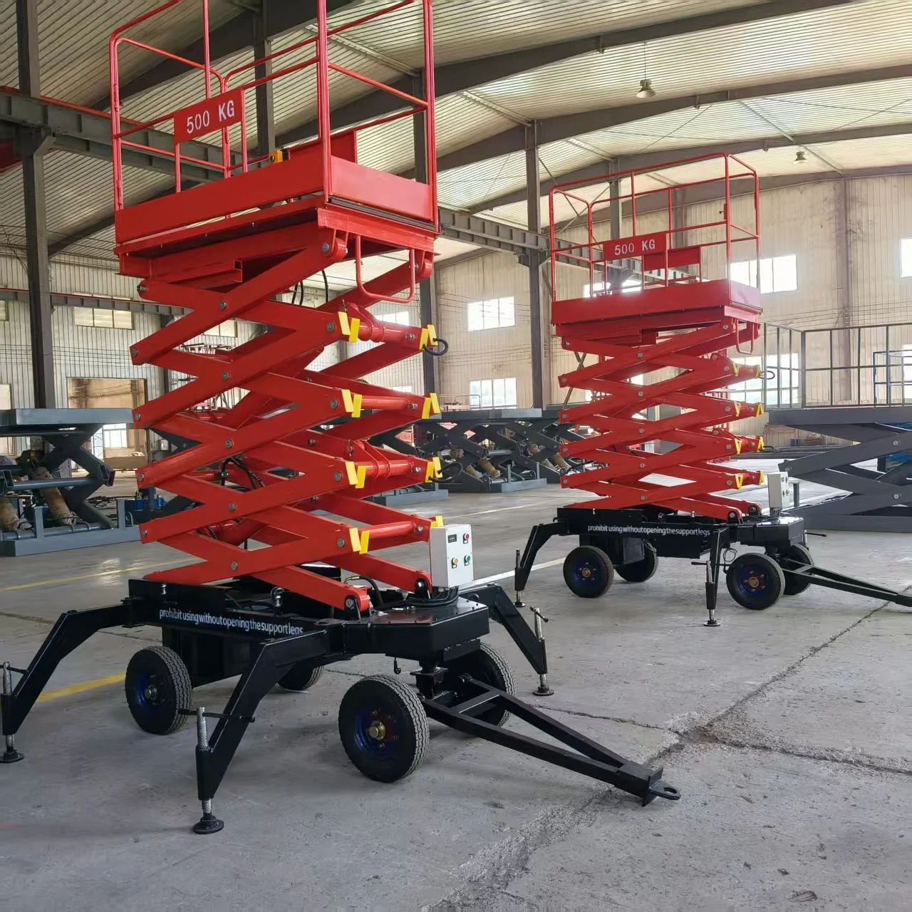 Wholesale Mobile Scissor-type Electric Hydraulic Lifting Platform Four-wheel Alloy Steel High-altitude Work High Capacity