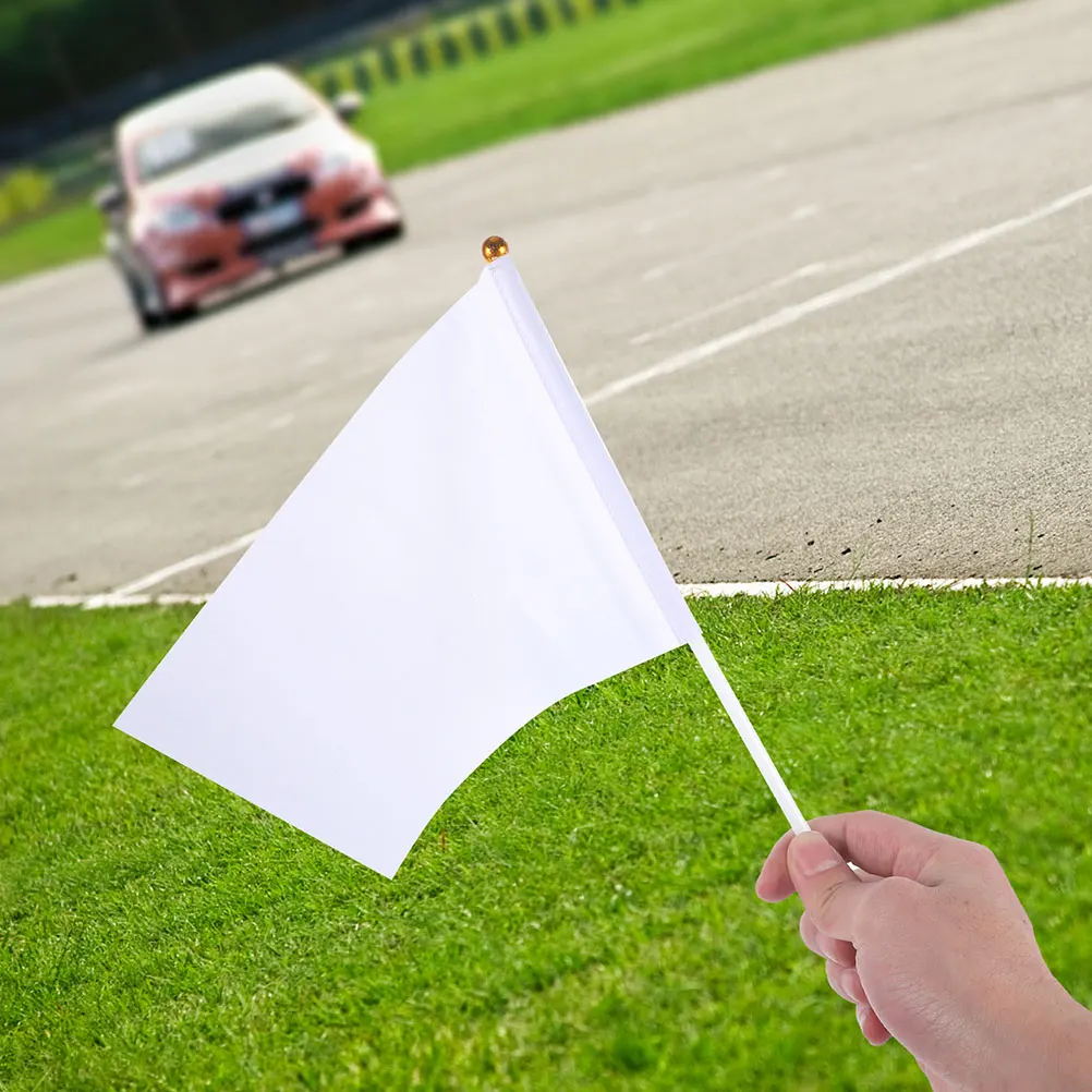 

20 шт., размахивающие вручную флаги, сигнальные флаги для спорта, футбольного судьи, гонок, проводимости, на открытом воздухе, легкий, прочный, удобный для переноски
