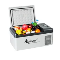 Mini nevera portátil para coche, congelador de 12V/24V, 15L/20L, compresor para viajar, acampar, actividades al aire libre