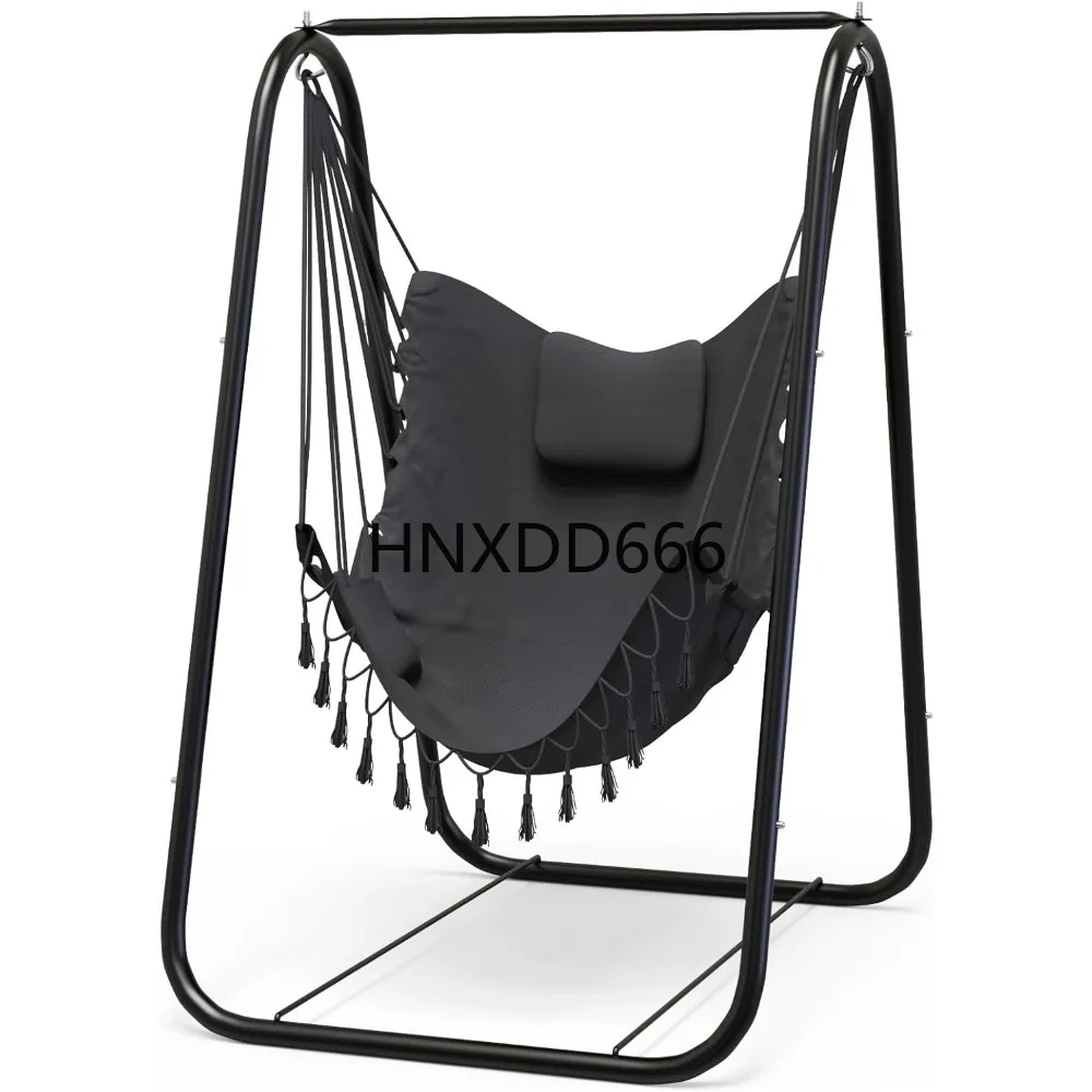 

Heavy-Duty and Rustproof Hanging Chair with Stand, for Indoor Outdoor Patio Yard Garden, Patio Swings