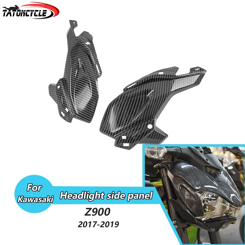 

Motorcycle Front Headlight Cover For Kawasaki Z900 2017 2018 2019 Headlamp Side Panel Cowl Lamp Supportor Frame Fairing