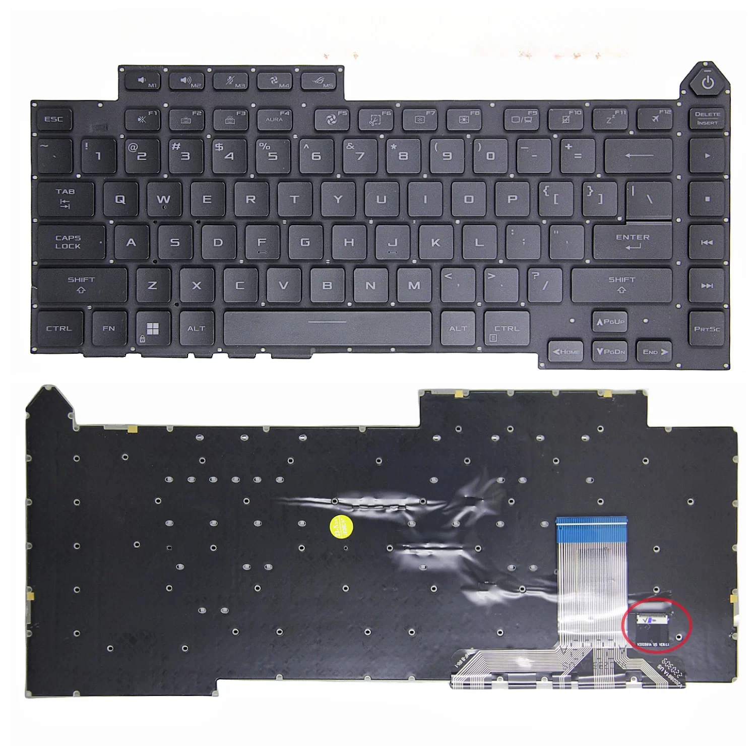For Asus Magic Blaster New 5R G15 2021 G513Q G513QY/QM Keyboard RGB Backlight