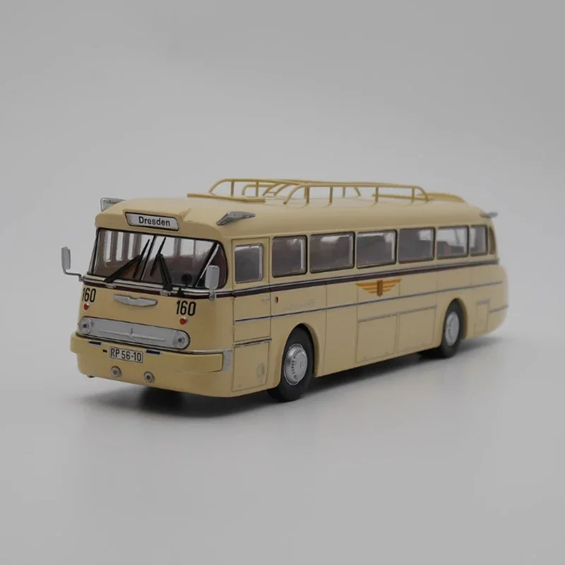 IXO Diecast 1:43 Scale Ikarus 66 Bus Alloy Plastic Car Model Nostalgia Finished Product Simulation Toy Collection Static Model