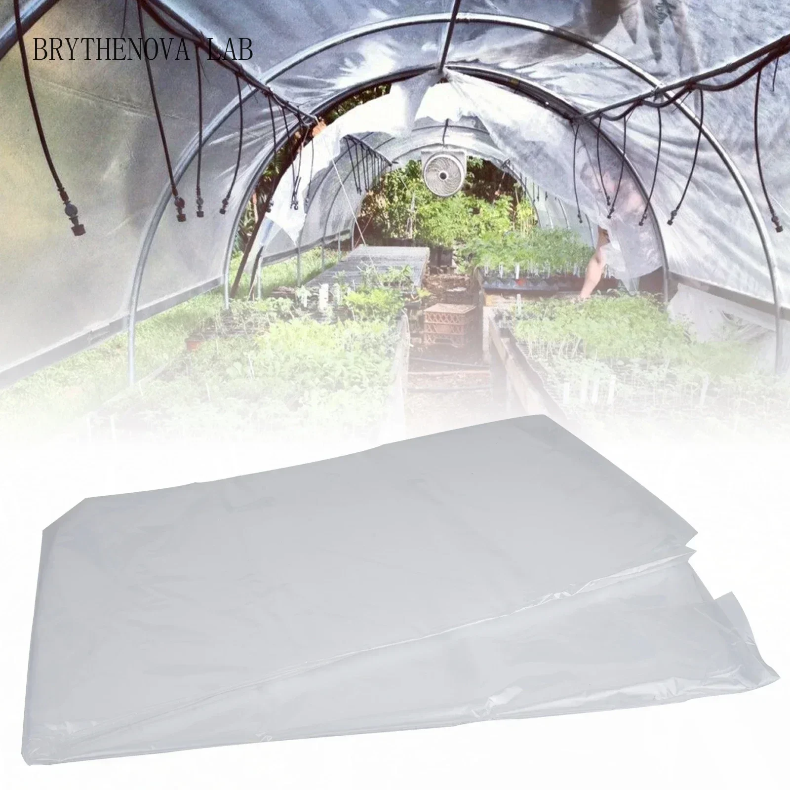 1pc Clear Greenhouse Film Foldable Polythene Plastic Sheeting Garden Material Cover for Roof Greenhouse Plants Flower House