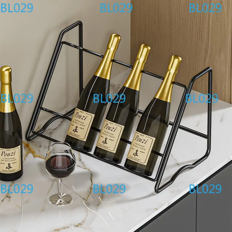 Wine Rack Beer Bottle Storage Holder Stackable Whisky Wine Cabinet Shelves Iron Buffet Display Shelf Home Decor Bar Accessories