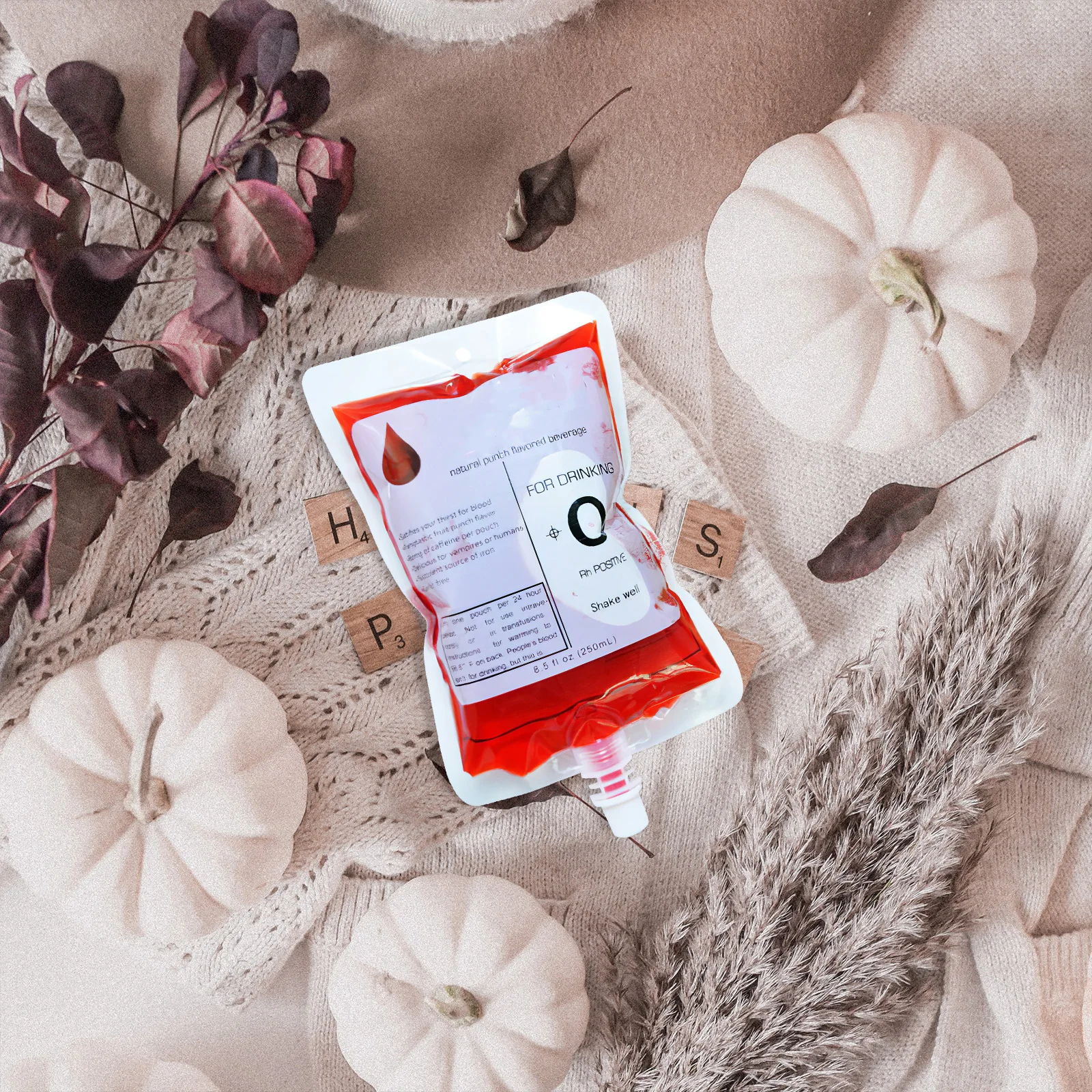 

12pcs 150Ml Drink Storage For Halloween Festival Party Supplies Ghost Props Decoration (Random Blood Type)