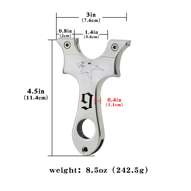 Fionda da caccia professionale grande potenza fionda in acciaio inossidabile caccia di alta qualità giocattolo da competizione per adulti all'aperto