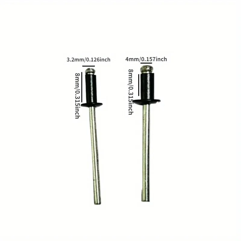 50PCS RAL7024 Gray Lacquered Pop Blind Rivets Aluminium Steel Painted Rivets Colored Blind Rivet Home Diy Fastener Tool