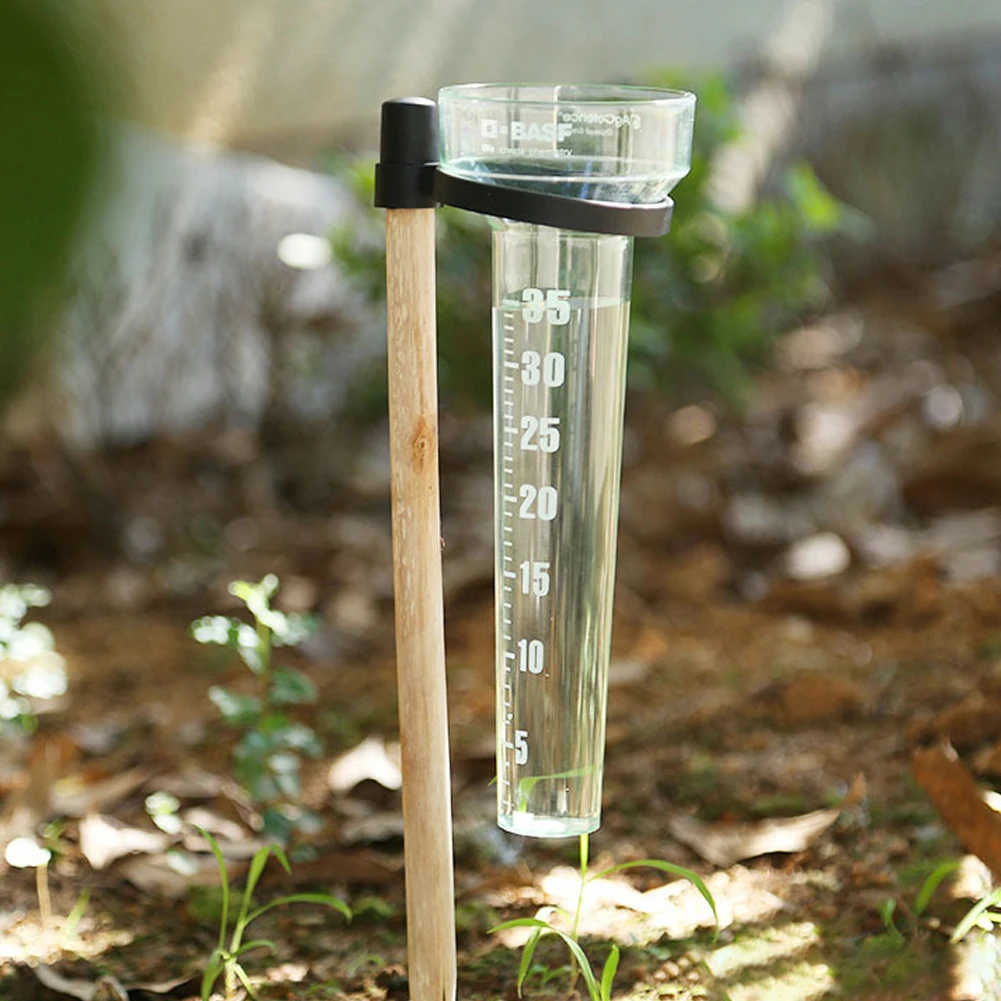 Polystyrene Rain Gauge Up To 35mm Outdoor Rain Gauge Measurement Cup Rainwater Rainfall Gauge for Measure And Collect Rainwater