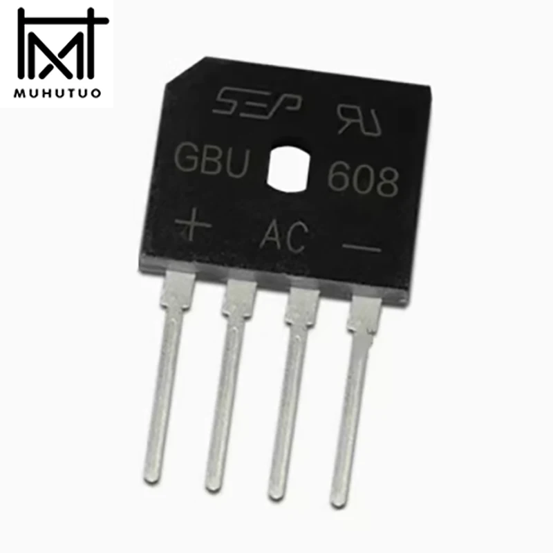 10PCS GBU406 GBU408 GBU410 GBU606 GBU608 GBU610 GBU805 GBU806 GBU808 GBU810 GBU1006 GBU1010 GBU1510 GBU2506 GBU2510 GBU3510 Chip