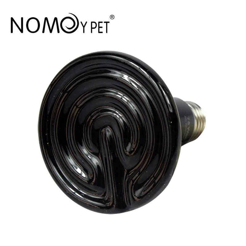 1 Pack Nomo Reptile Pet Matte Far Infrared Ceramic Heat Lamp E27 Small Mini Heat Lamp 220v 110v 25W 50W 75W 100W