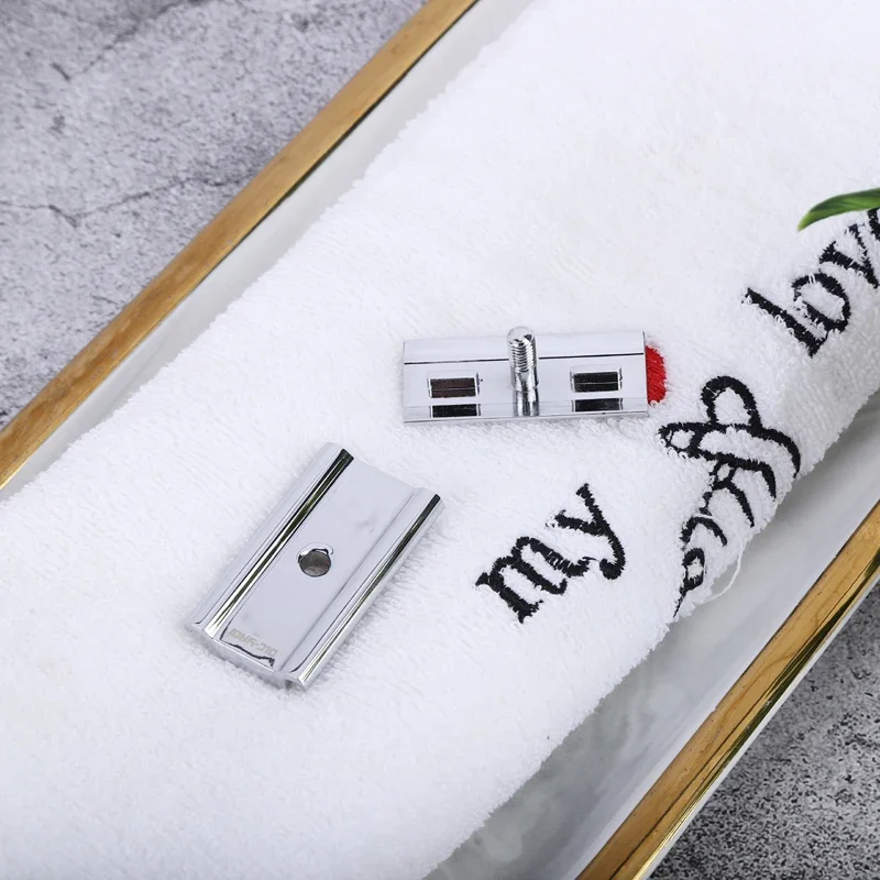 Yaqi Mens Chrome Color Beginners Safety Razor Head Solid Color Shaver Replacement Accessory