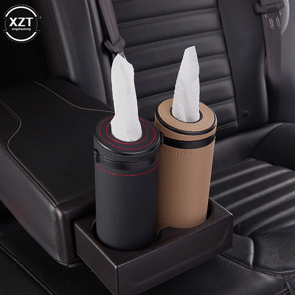 

1pc Multifunction Car Tissue Box Cover Holder Auto Round Paper Tube Safety Broken Window Tissue Cup Auto Interior Accessories