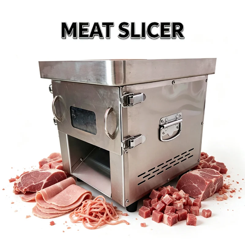 850w High-Power Desktop Meat Slicer For Restaurants Supermarkets Canteens Electric Automatic Meat Cutting Machines