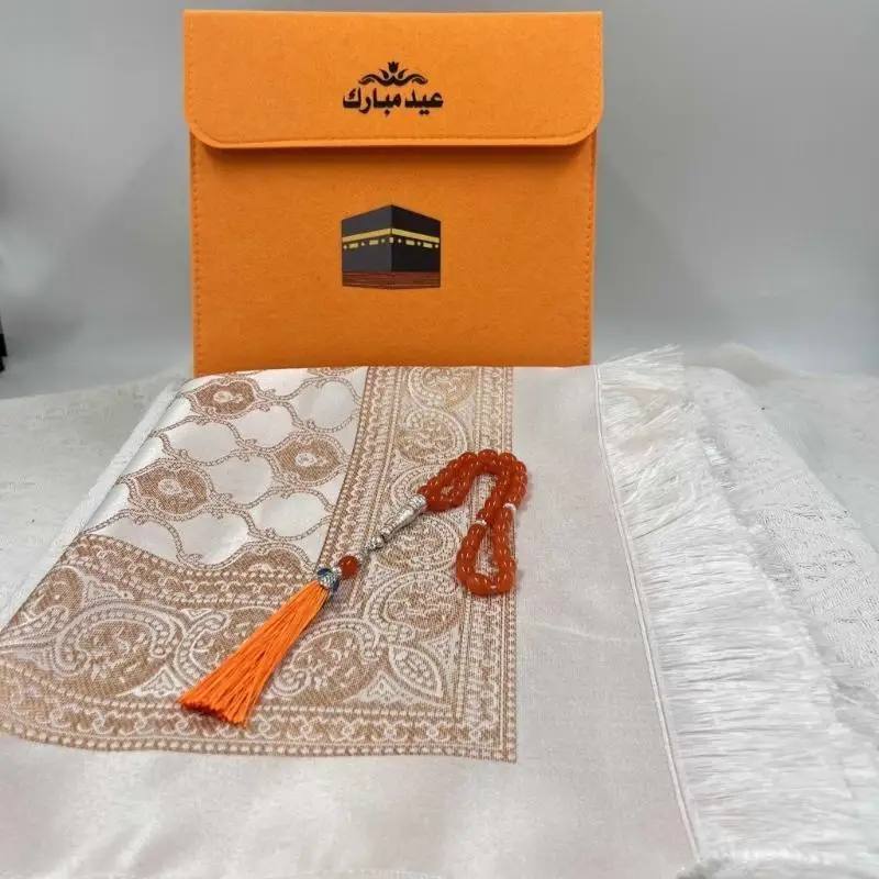 

G8TB молитвенный коврик молитвенный коврик с молитвами Beads Bag 1 Set for Bayram подарок