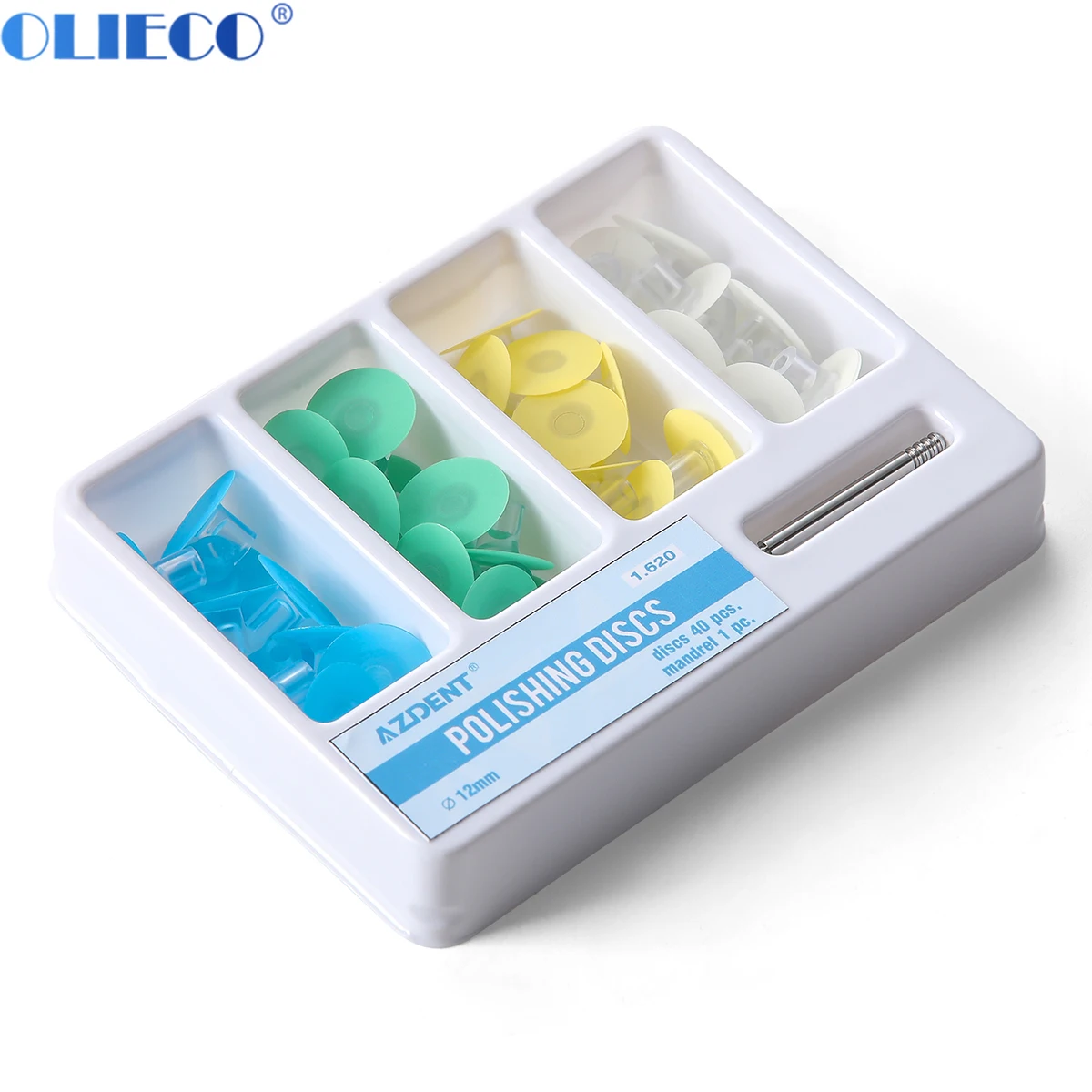 

40 шт. диски Azdent для полировки зубов, диски 12 мм, 1 шт., оправка, стоматологические материалы для подготовки поверхности и межпроксимальной полировки