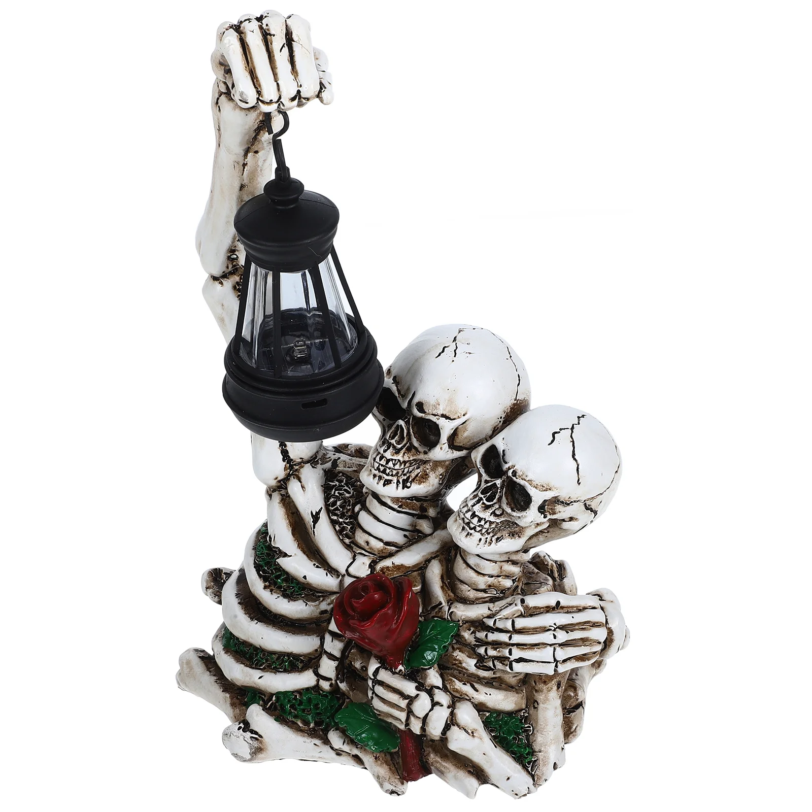 

Skull Ornaments Night Light LED Garden Lamp Outdoor Decor Halloween Prop Horror Couples Porch Lovers