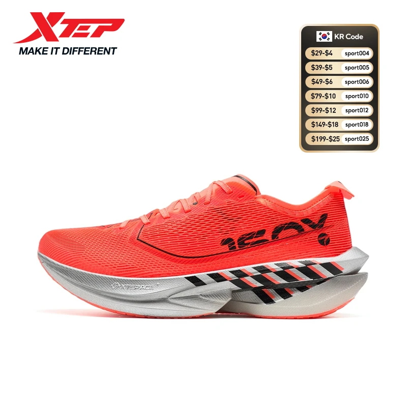

Xtep 160X 7.0 Running Shoes 2025 Professional Marathon Cushioning Shock Sneakers Combat PB Carbon Plate Sport Shoes 975319110039
