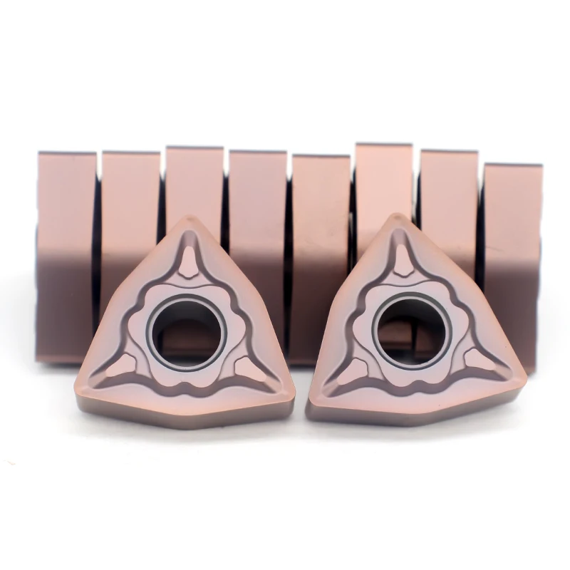 Imagem -03 - Inserções de Carboneto para Usinagem Cnc Torno Revestimento Pvd para Aço Inoxidável Wnmg 432 431 Wnmg 080408