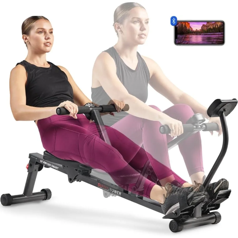 

Compact Adjustable Rowing Machine with 12 Levels of Complete Body Workout Resistance