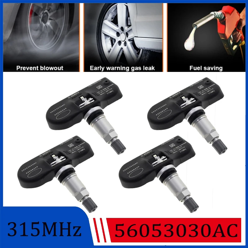 

56053030AC Tire Pressure Sensor For 2007-2011 Dodge Caravan Caliber Durango Avenger Magnum Nitro Stratus 315MHz TPMS 56053030AB