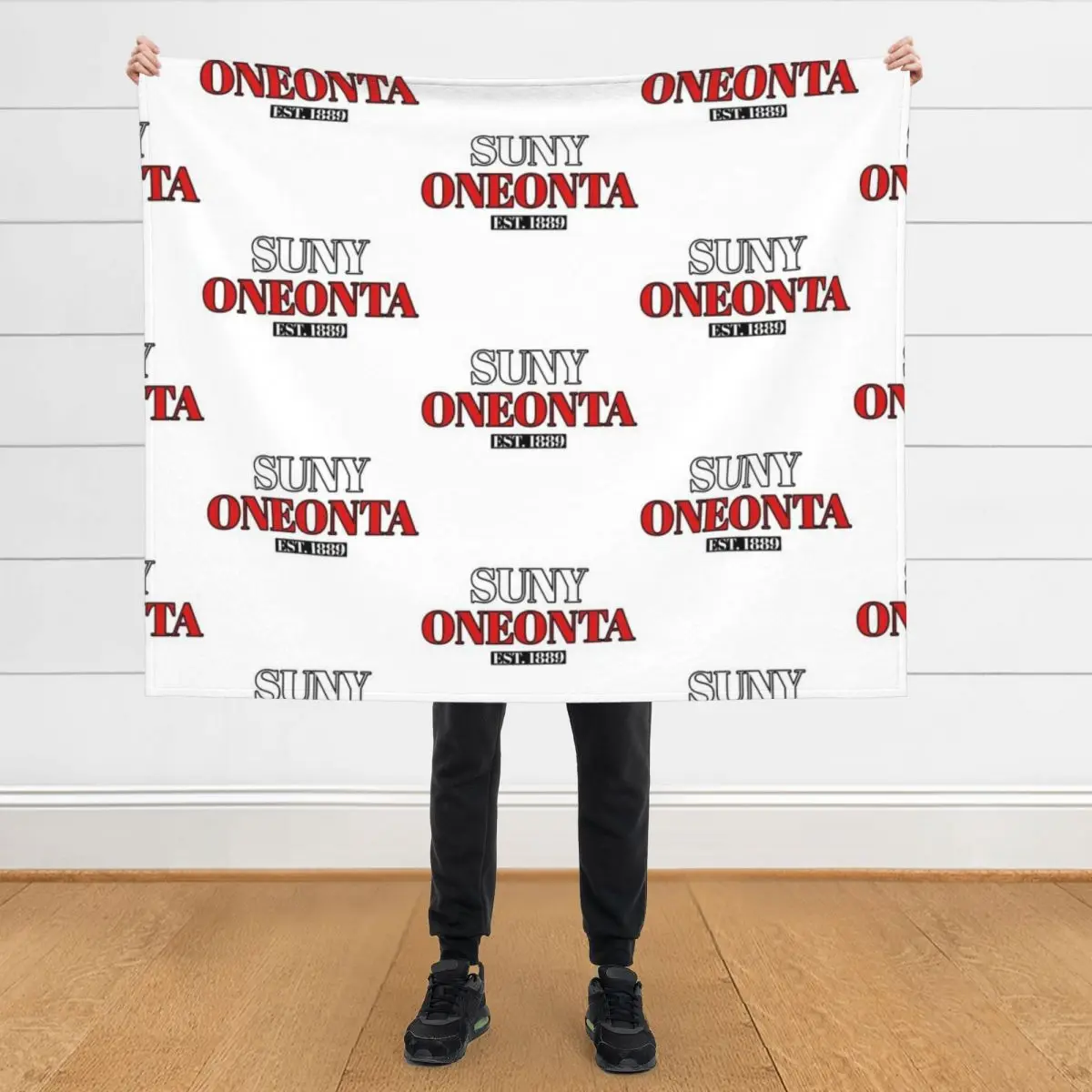 

SUNY Oneonta straightforward Throw Blanket for winter Retros heavy to sleep Blankets