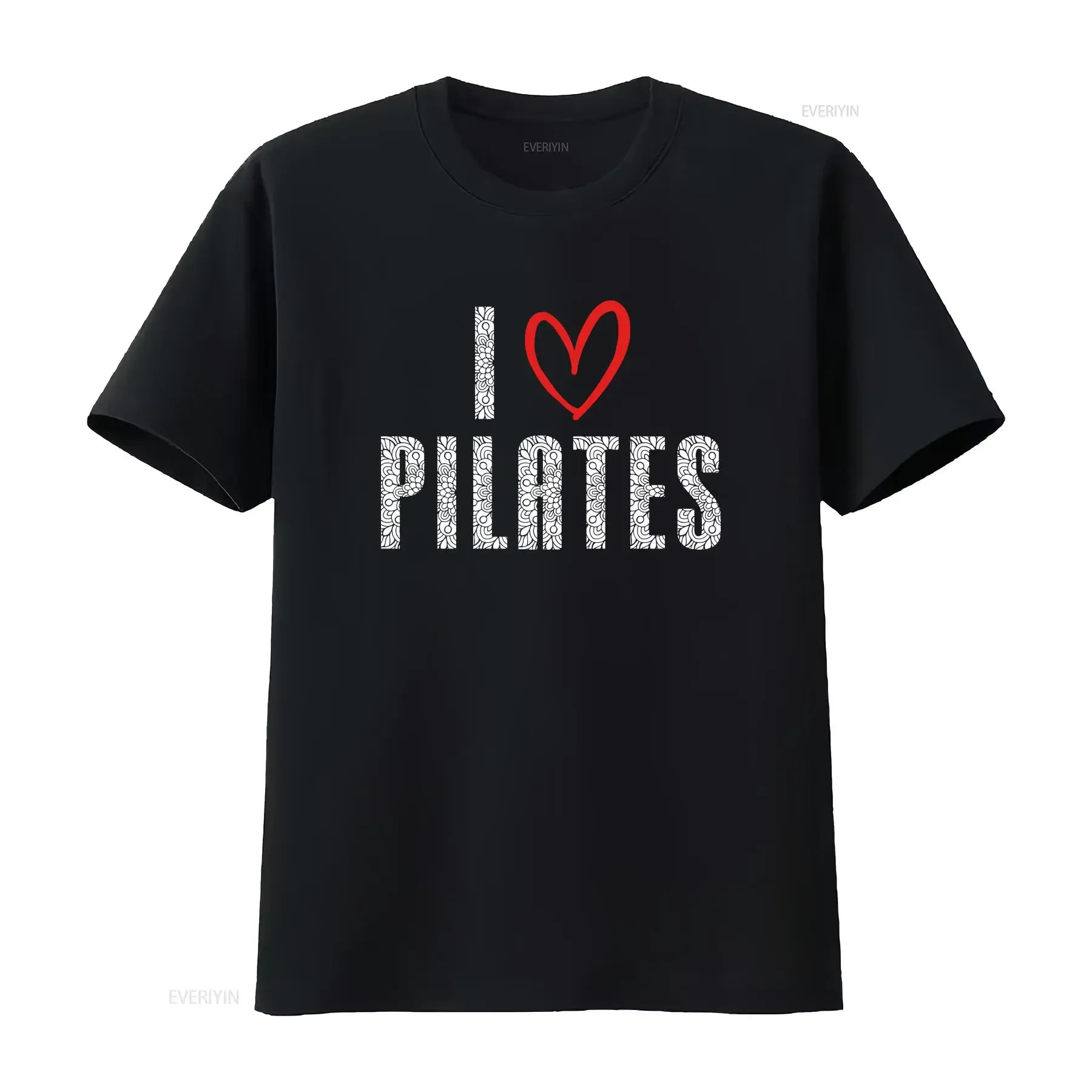 Pilates T Shirt s Lover I Heart Womens Fitness For Mom Instructor Mothers Day vintage Washed Stretched Stylish Unisex