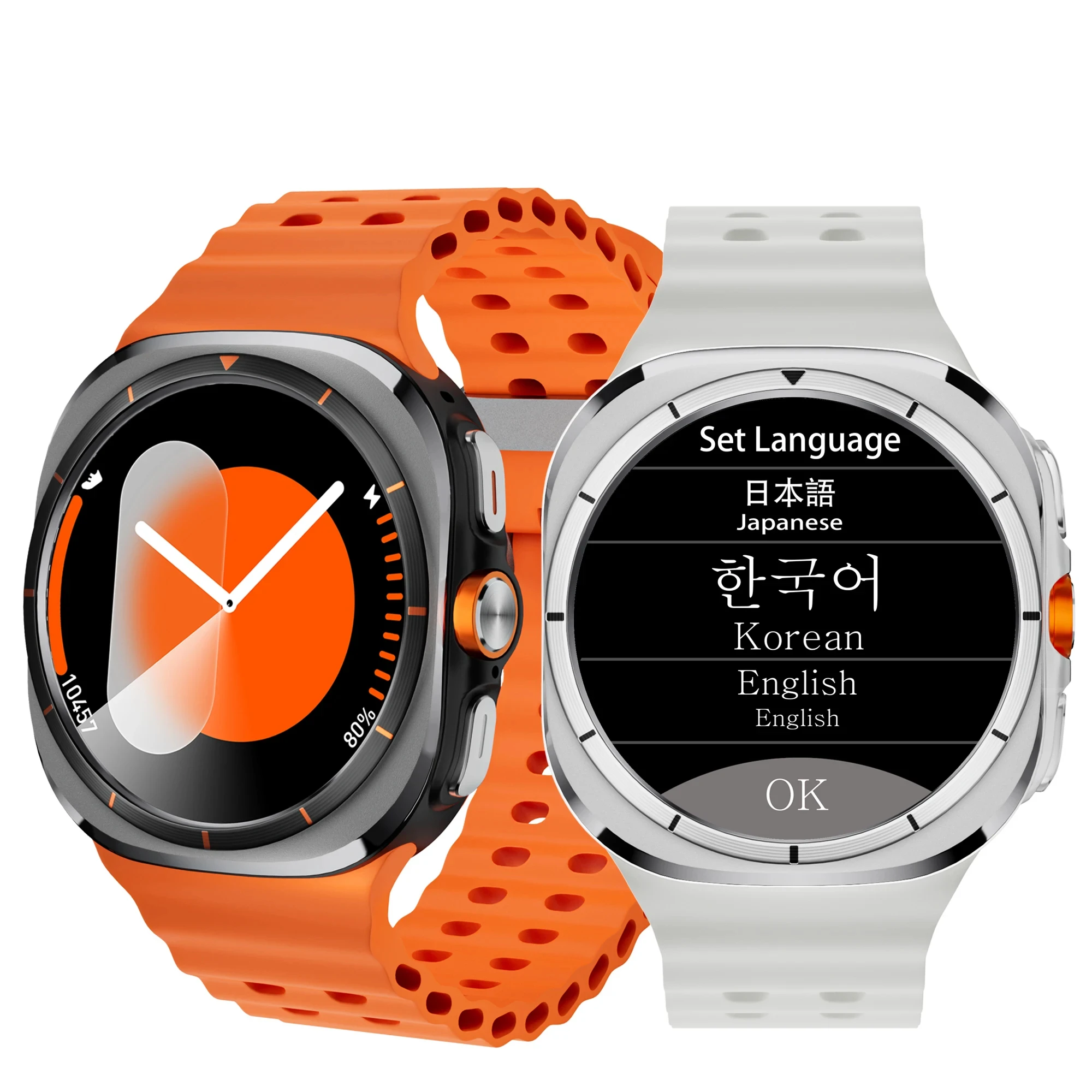 Neue Original Smart Uhr SK7 Ultra Unterstützung Koreanische 500 mAh Smart Uhr GPS Outdoor Sport Mann AMOLED Bluetooth anruf Smartwatch 2025